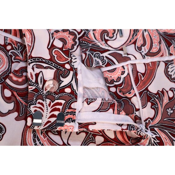 7th Avenue Design Studio Paisley Print Short Size 0 Pink‎ & White - Picture 7 of 12